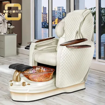 Salon OneJet Latest Sparkling Glass Bowl with LED Light Upper Body Massage for 100% Disposable Pedicure Massage Chairs Package