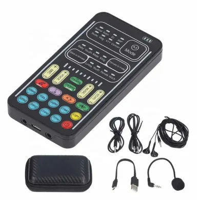 Voice Changer Handheld Microphone Voice Changer With Sound Multifunctional Effects Machine for Phone//Switch (I9)