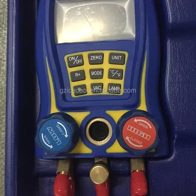 Brass Digital Manifold Gauge Set WK-6889L for Refrigerant Charging with R134a R410a R22 R404a R507c