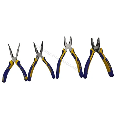Professional Heavy-Duty Multi-Functional Insulated Combination Pliers Carbon Steel DIY Soft Grip Plastic Handle