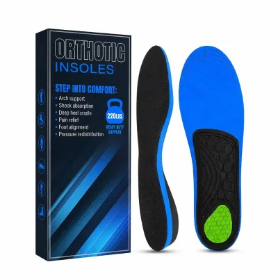 Factory Direct High Arch EVA Insole Orthopedic Fix Overpronation High Arched Foot Discomfort Custom OEM ODM