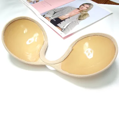 Sexy Lifting Chest Stickers Women's Glossed Wedding Sling Gathered Thin Anti-Sagging Anti-Bump Invisible Breast Round Box