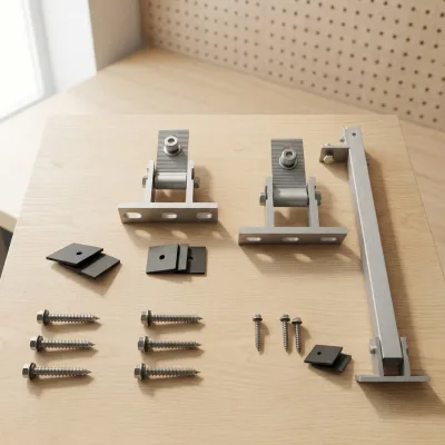 For Panel Flat Roof Mount Kit Adjustable Home System 40pw 1mw Aluminium Structure 25 Year Warranty High Wind Load