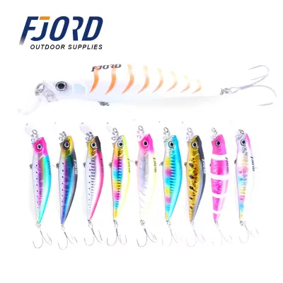 FJORD Customizition Fishing Lure 90mm 31g 3d Fishing Lure Eyes Lures Saltwater Fishing Big Game Tuna Holographic Foil