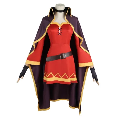 Blessings for a Beautiful World Megumin Cosplay Costume Magic Robe Halloween Full Set Polyester