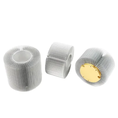 Enclosure Heat Sink Factory Hollow Aluminum Extrusion Circular Aluminum China Silver Sliver Round Led Lighting Heat Sink 1 Pcs