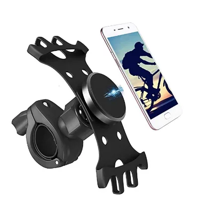 Strong Magnetic Handlebar Navigation Bracket Flexible Adjustable Motorcycle Phone Holder for 4-6.9 Inch
