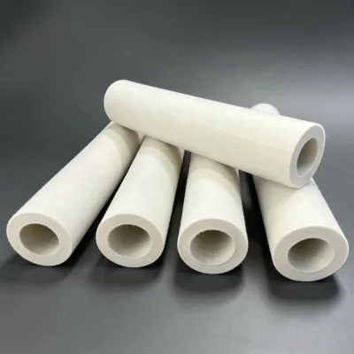 100% Wool Felt Tube Custom OD ID Length Industrial Oil Absorption Felt Sleeve Tube for Filter Heat Transfer Roller Application