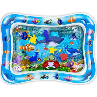 Inflatable Tummy Time Mat Baby Water Play Mat for Infants and Toddlers Baby Toys for 3-24 Months Strengthen Baby's Muscles