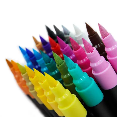 KHY Metallic Buleet Bullet Brush Tip Acrylic Marker