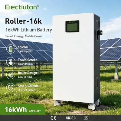 New Arrival Enerlution 16KW Whole House Solar Battery Roller LV LiFePO4 Battery IP65 Energy Storage