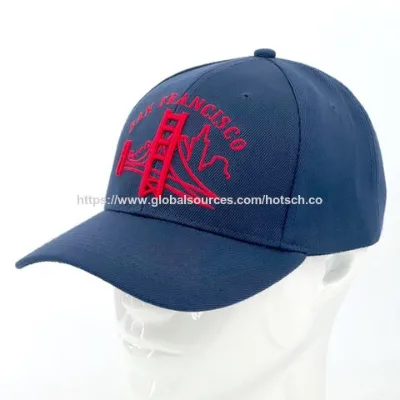 Custom Promotional Caps Polyester Structured Caps Baseball Cap Promotion Sports Caps With 3D Puff Embroidery Custom Acrylic Caps