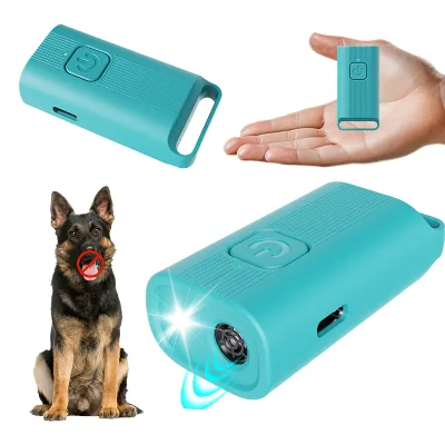 123-pets Custom Mini Ultrasonic Dog Repeller Rechargeable 10-20 Hours Battery Life ABS Plastic Bark Control Device Safe 1 Year