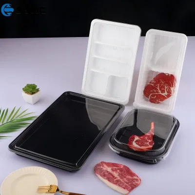 Senc Model  PP PET Vacuum Formed Frozen Packaging Box with Transparent PET Lid for Meat Storage & Transportation