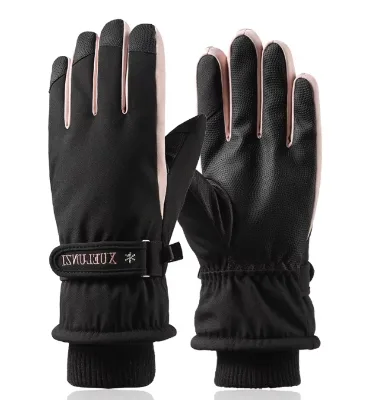 Women's Winter Ski Gloves Waterproof and Wind Resistant with Fleece Reinforcement for Outdoor Sports Warm Motorcycle Gear