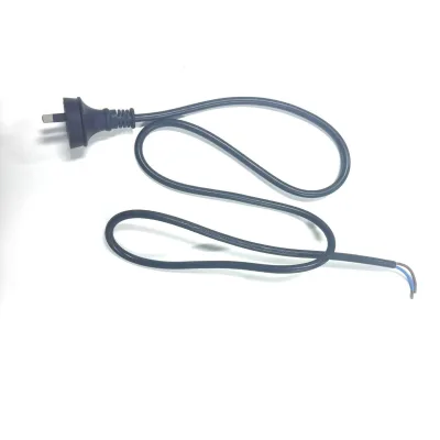 Australian Customized  High  Quality SAA 2Pin AU Plug to Stripped End Power Extension Cable for Home Appliance