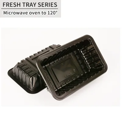 Disposable Sealable Film Supermarket Vegetable Fruit Meat Plastic Tray Food Grade Frozen Fresh Packaging Box Food Tray