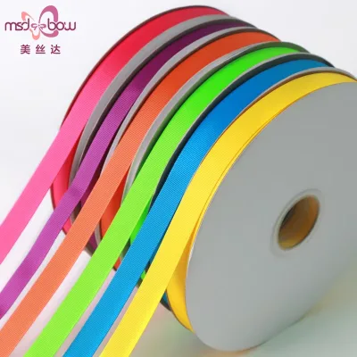 Multi Colors Size Printing Stain Ribbon Grosgrain Ribbon in China Factory