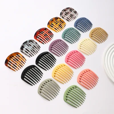 9 Teeth Plastic Hair Fork Comb Anti Slip Curved Hair Insert Comb Fashion Hair Accessories for Women Girls Daily Party Hairstyle