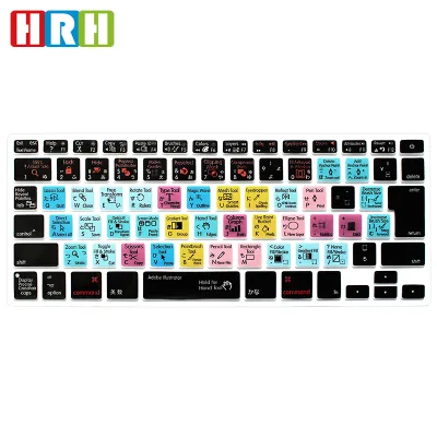 Functional Hot Shortcut Silicone Keyboard Cover Skin Protector for MacJapanese Keyboard Cover 13"15"17" for adobe Premiere Pro