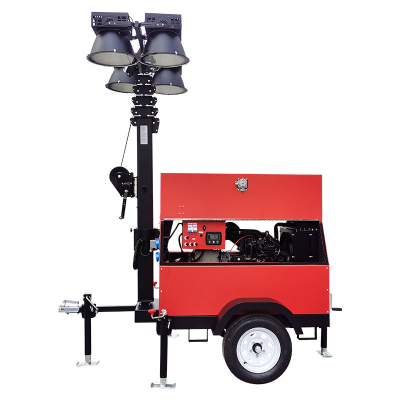 Outdoor Lighthouse Playground Mining Area Railway Construction Portable Freely Retractable Trailer Lighthouse