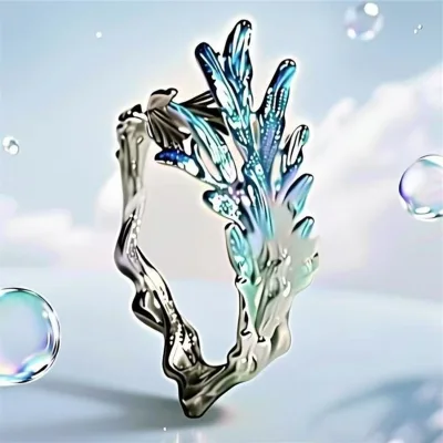 The new fairy-like Bingbing ring features a hot plant opening with adjustable design, exuding a light luxury and high-end feel.