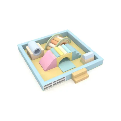 A Complete Set Kids Soft Play rainbow Bridge Soft Play Equipment for Home