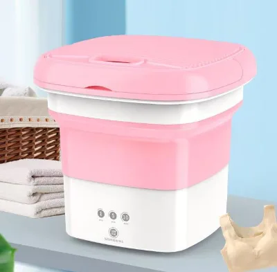 D 4.5L Cheap Price Semi-automatic Top Loading Mini Portable Pink Washing Machine Top-load