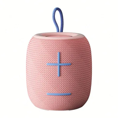 Sanag M11 Wireless Speaker Pink 12H Playback Small Portable Round Speaker for Home Beach Shower Party