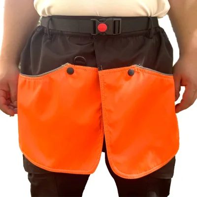 Dog Trainer's Orange Polyester Fire-Resistant Apron Detachable Skirt Waterproof Scratch-Resistant Multiple Training