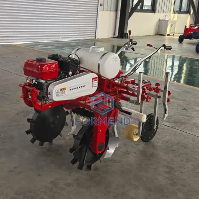 FORMEND Used Automatic Mini Gasoline Engine Powered 4.3KW 90-120cm Working Width Electronic Start Plastic Mulch Laying Machine