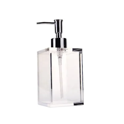 Bathroom Accessories Stylish clear Acrylic Bottle Liquid Soap Dispenser
