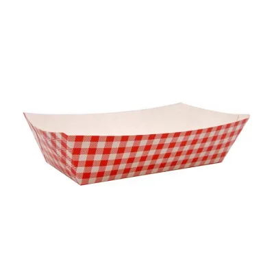 Custom Recyclable Paper Food Tray for Packaging for Salad Snack Sugar Bread Candy Hamburger Cookie Pet Food Embossing Printing
