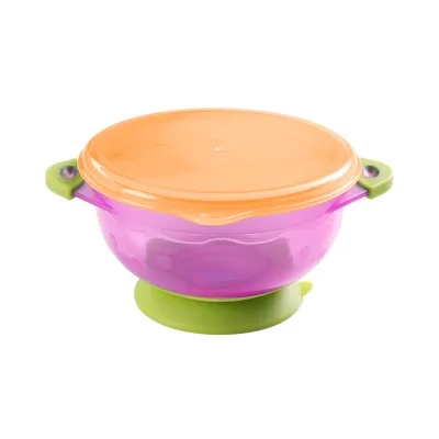 Hot Sale BPA FREE Baby Feeding Bowl Kids Prep Bowls with Lids Feeding Utensils Plastic Bowl Set with Lids