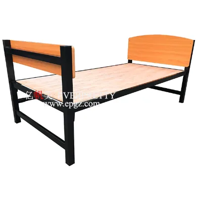 High Quality Dormitory Furniture Wooden Single Bed for Sale