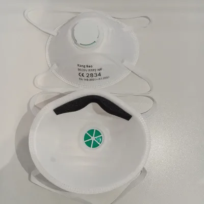 OEM 10Pack FFP2 Disposable Carbon Valved Cup Dust Mask Particulate Respirator with Adjustable Nose Clip Dust Mask KN95 Cup Mask