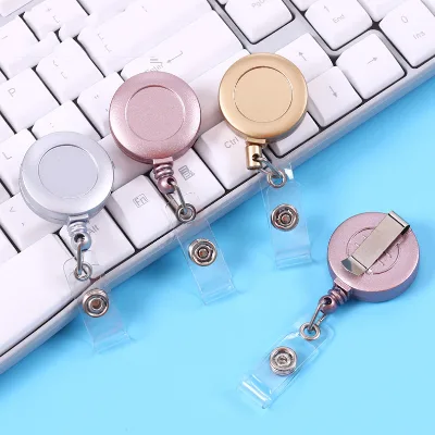 Custom Logo School Accessories Badge Reels ID Name Retractable Badge Holder