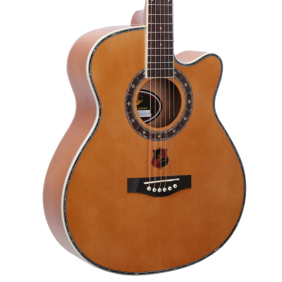 Strings Instrument Top Solid Lngman Spruce Guitar Matte Finish Cutaway Guitars Acoustic 40 Inch 6 Strings Music Acoustic Guitar