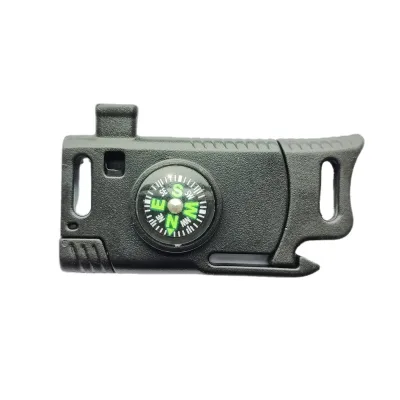 Custom Logo Tactical Paracord Survival Buckle with Knife