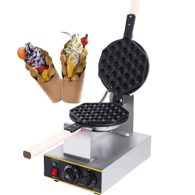 Temperature Control  Bubble Egg Waffle Maker Breakfast Egg Waffle Maker