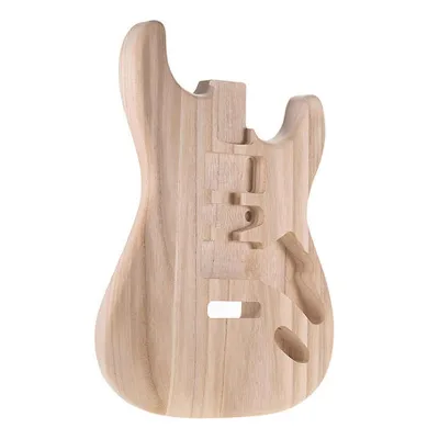 Custom  DIY Unfinished Paulownia Electric Guitar Body Replacement ST Guitar Body for Electric Guitar Kit