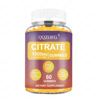 OEM Wholesale Citrate Gummies 1000mg Muscle Heart Health Boost Electrolyte Balance Carbohydrate Potassium Sugar Free 60 Chews