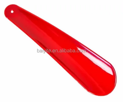 Convenient Ergonomic Shoe Care Plastic Shoe Horn Long Plastic Handled Shoe Horn Metal Shoehorn