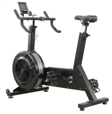 Customer Logo Commercial Home Use Adjustable Air Resistance Stationary Exercise Upright Spinning Airbike