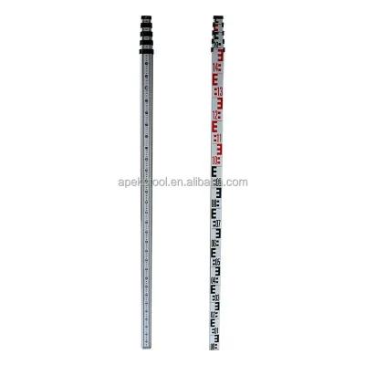 Factory Supply Aluminum Telescopic Surveying Accessories 3M 5M 7M Levelling Staff Price