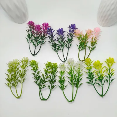 Artificial Plant Aquatic Grass Trident Smoothgrass Bunch Wall-Hanging Wedding Decoration Artificial Garden Landscaping
