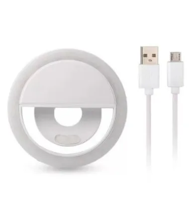 RK-12 Mini Mobile Phone LED Beauty Makeup Light Selfie Ring Light Enhanced USB Charge 36LED Portable Mobile Phone Beauty LED