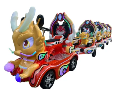 Electric Dragon Running Lucky Trackless Train Ride in the Mall for Amusement Ride