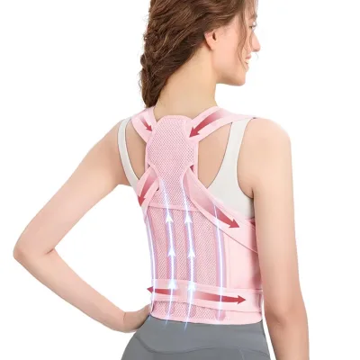 Adjustable Mesh Breathable Back Support Belt Magic Tape Fastener Waist Lumbar Support Band For Pain Relief