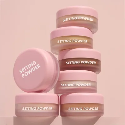 OEM Vegan Face Matte Makeup Setting Powder All Day Wear Waterproof Oil Control Sunscreen Mineral Ingredients Private Label Loose